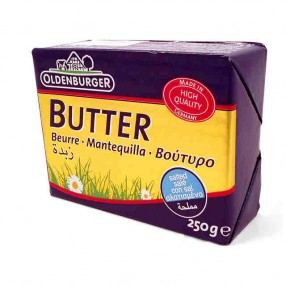 OLDENBURGER mantequilla con sal 250 grs